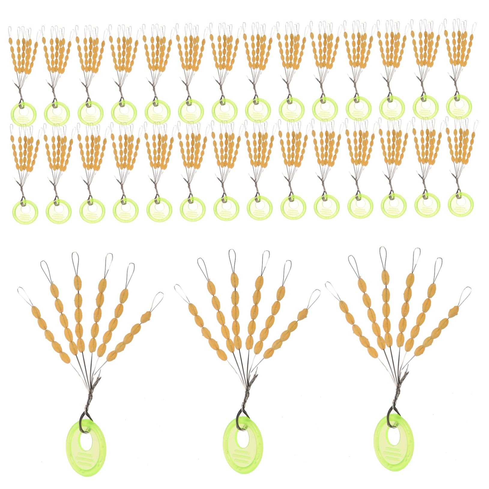 HEMOTON 5 Ensembles Accessoires Flottants Poisson Flotteur De Pêche Matériel De Pêche S'arrête Pêche À Flotter Bouchon Plombs Flotteurs Plastique 60 Pièces * 5