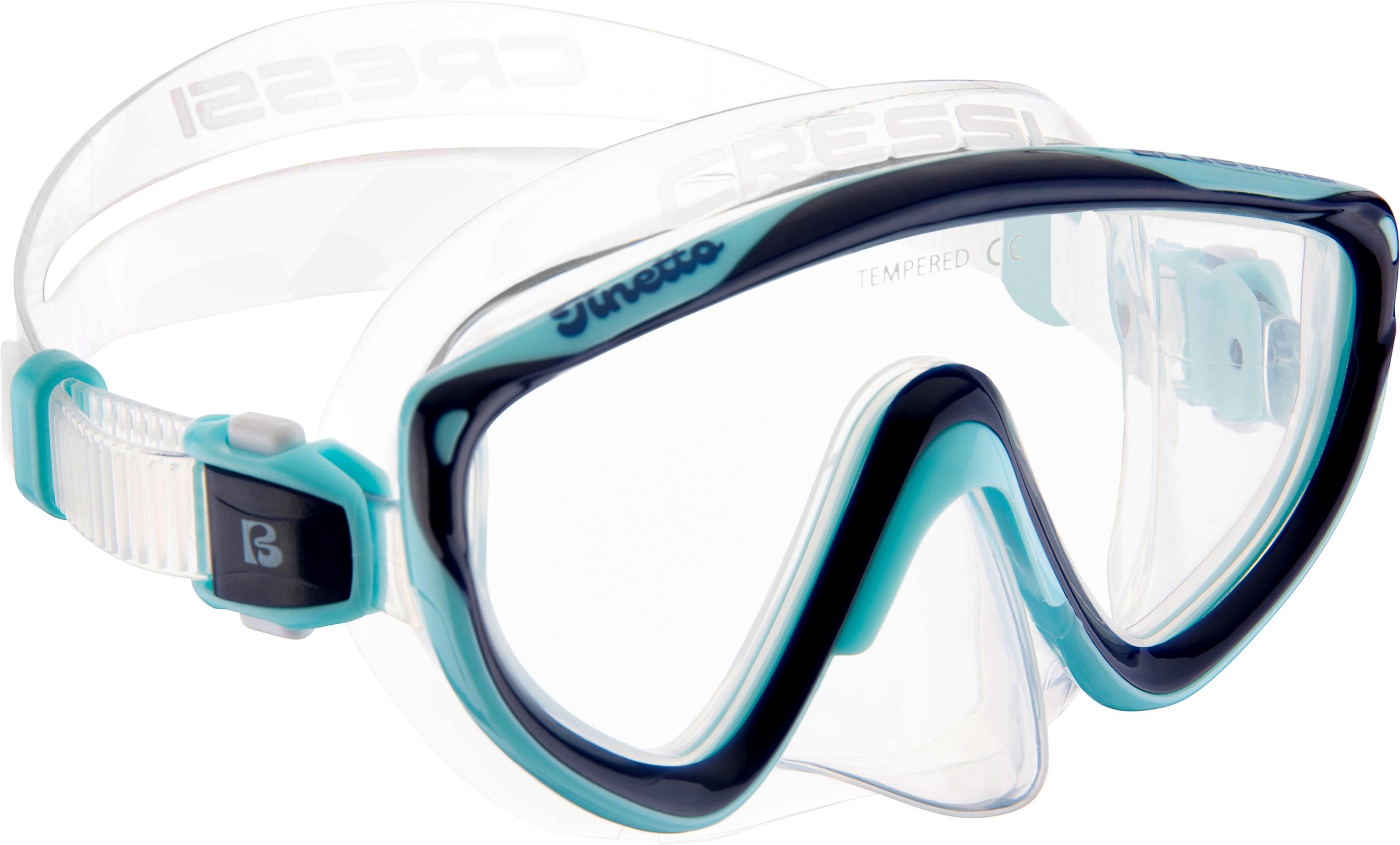 Cressi Kids Snorkeling Kit (Mask & Snorkel) for Children from 6 to 10 Years Old - Tinetto & Iguana Dry: Designed in Italy