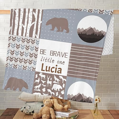 Miniatura 17 de Manta de bebé personalizada, monograma rosa, lindo elefante personalizado, mantas de 30 x 40 pulgadas para bebé, niño y niña con nombre, baby Opción