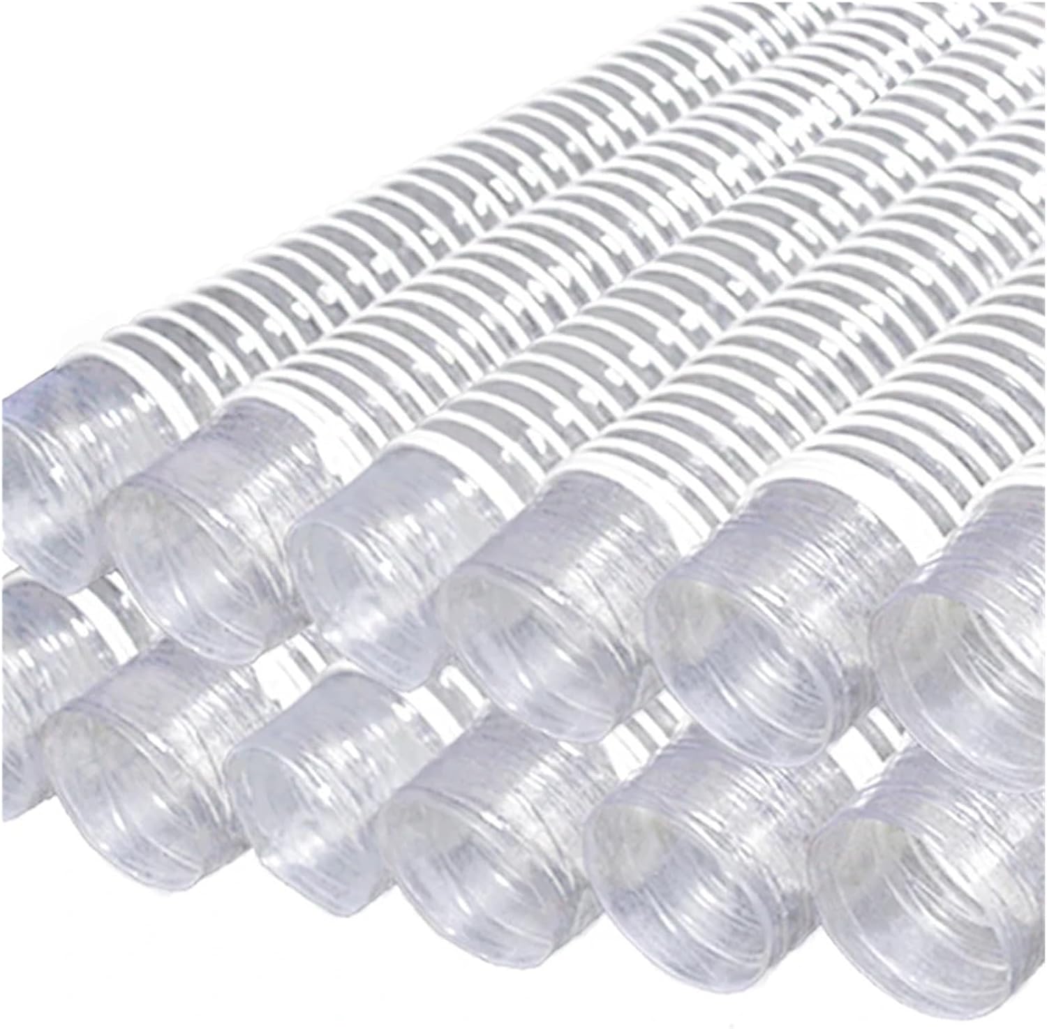 Industrial Transparent PVC Dust Suction Tube Vacuum Fume Hose Air Pipe With Inner Diameter 32-100mm X 1-5 Meter For Use(5 Meter,ID 65mm)