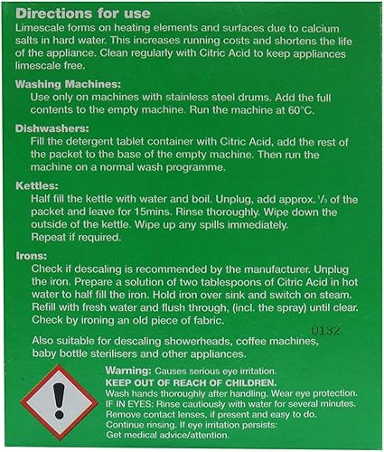 Miniatura 4 de 3 descalcificadores de ácido cítrico, electrodomésticos naturales, 8.82 oz