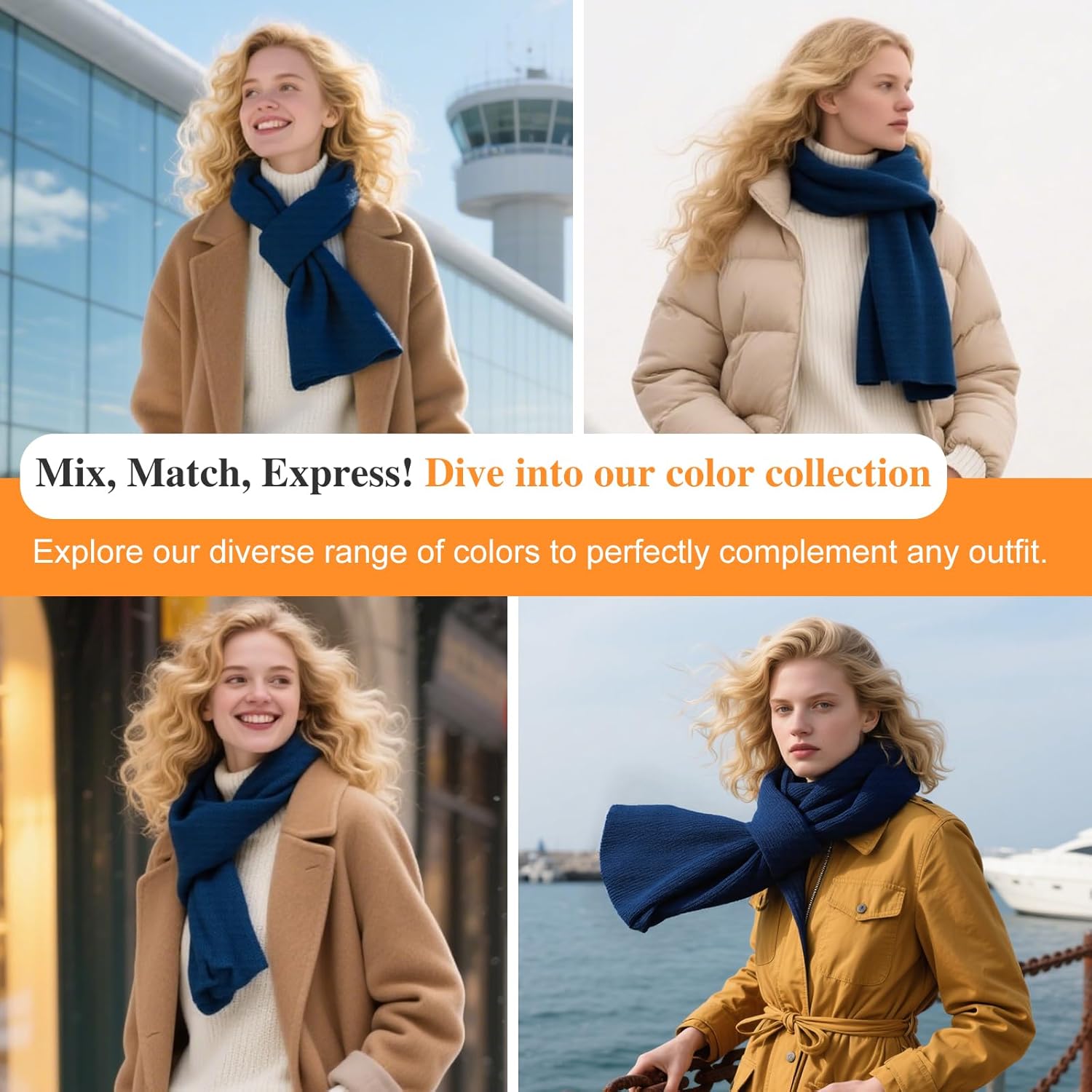 Luxury 100% Cashmere Scarf for Women & Men, 59''x10'' Extra Warm Winter Scarf, Blanket Scarves in Premium Gift Box - Image 5