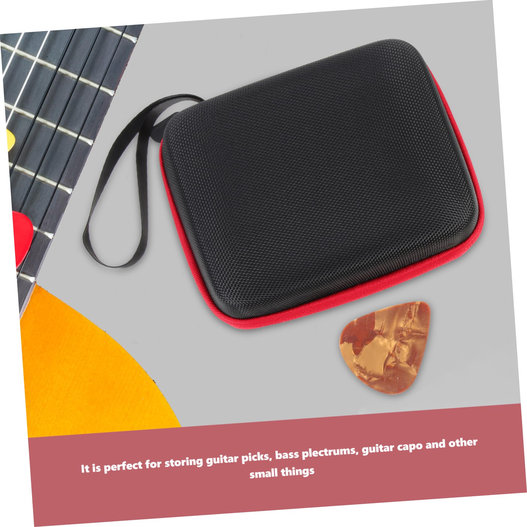 ifundom 3 Juegos De Bolsa para Púas De Guitarra Bolsa De Almacenamiento para Selecciones De Instrumentos De Cuerda Bolsa para Púas De Guitarra Púas De Ayuda para Guitarra Soporte para