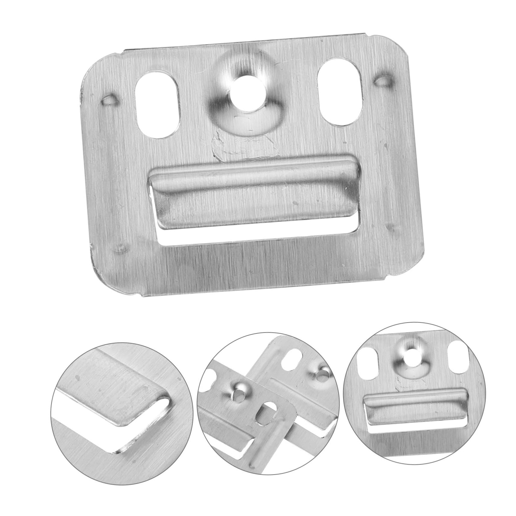DOITOOL 100 Stück Wandclips / Z-Clips – Edelstahl Aufhängeclips Für Möbel, Bilder & Wandpaneele (4,3x3,2 Cm)