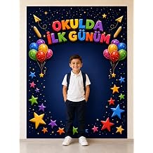Okulda  lk G n m Foto raf  ekim panosu 150x200 cm vinil branda