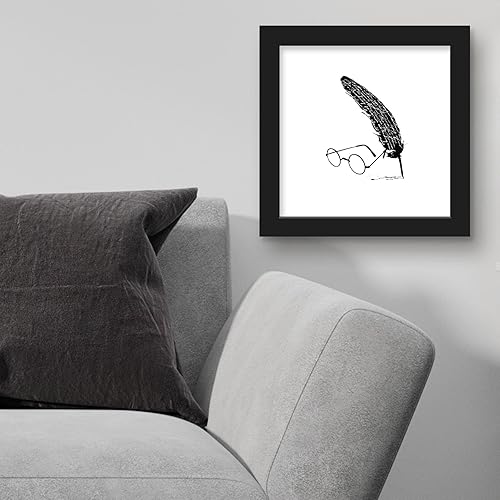 Miniatura 3 de Trends International Gallery Pops Harry Potter - Póster de pared de gafas y pluma de Harry Potter, 12 x 12 pulgadas, versión enmarcada en negro