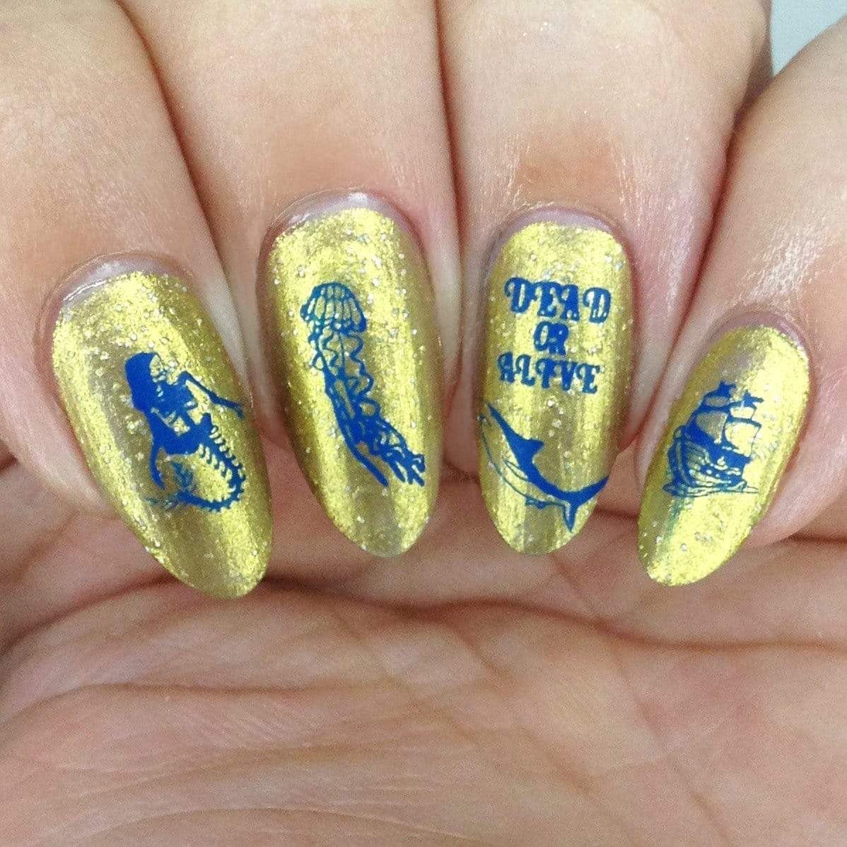 Maniology Lucky Clover Nail Stamping Polish Set, Spring Colors (Sour Apple (B378), Lost Gold (B374), Optimism (B399))