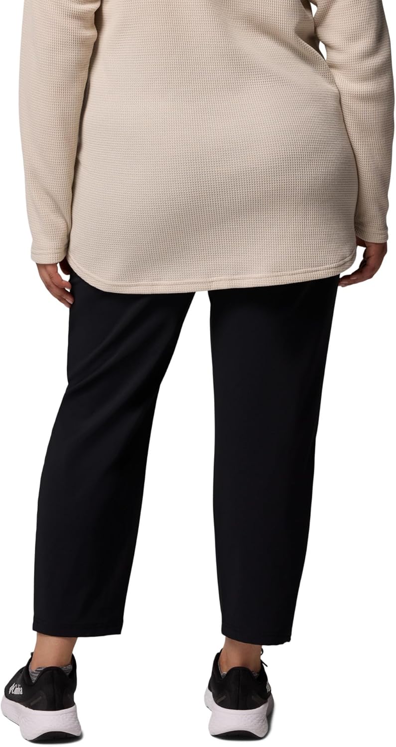 Columbia Womens All Seasons Slim Pull-On Pant, Black, 2X x L