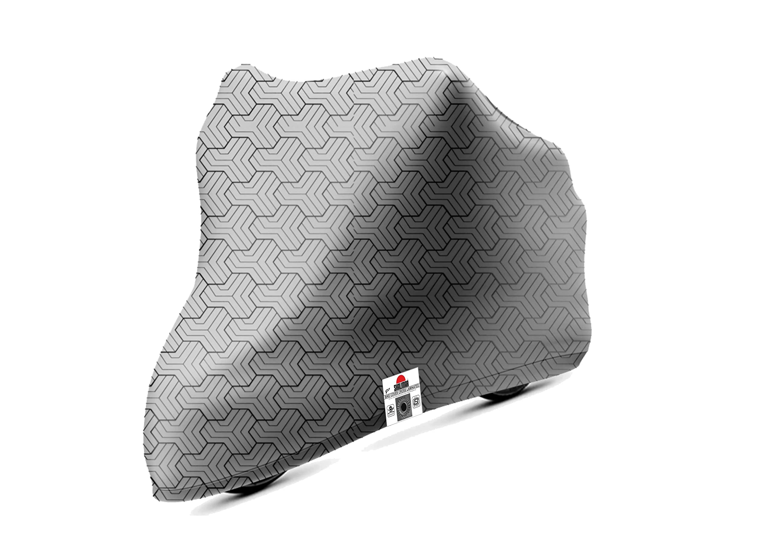 Shalimar Cross Laminated Universal Cover for Bike Super XL (Silver Black)