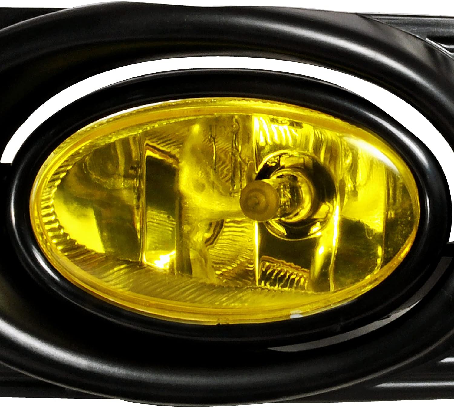 SPEC-D TUNING Amber Driving Fog Lights + H11 Bulbs & Switch & Wiring Compatible with 2001-2002 Honda Accord 4Dr Sedan L+R Pair Assembly
