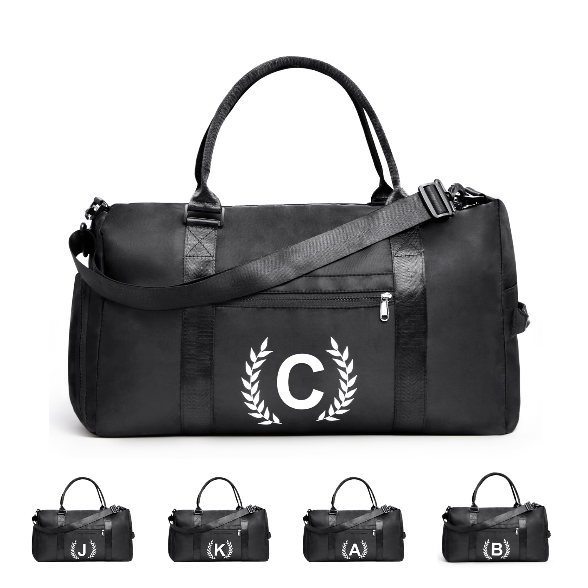 Gym Bag for Women & Men, Fitness Workout Sports Travel Duffle Bag with Wet Pocket & Shoes Compartment, Great Present for Gym Lovers