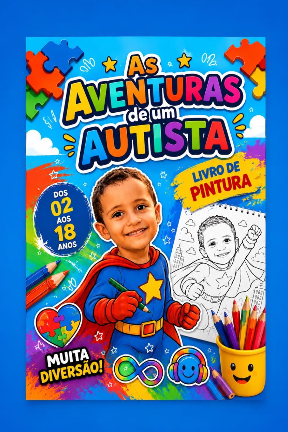 As Aventuras de um Autista: Livro para Colorir