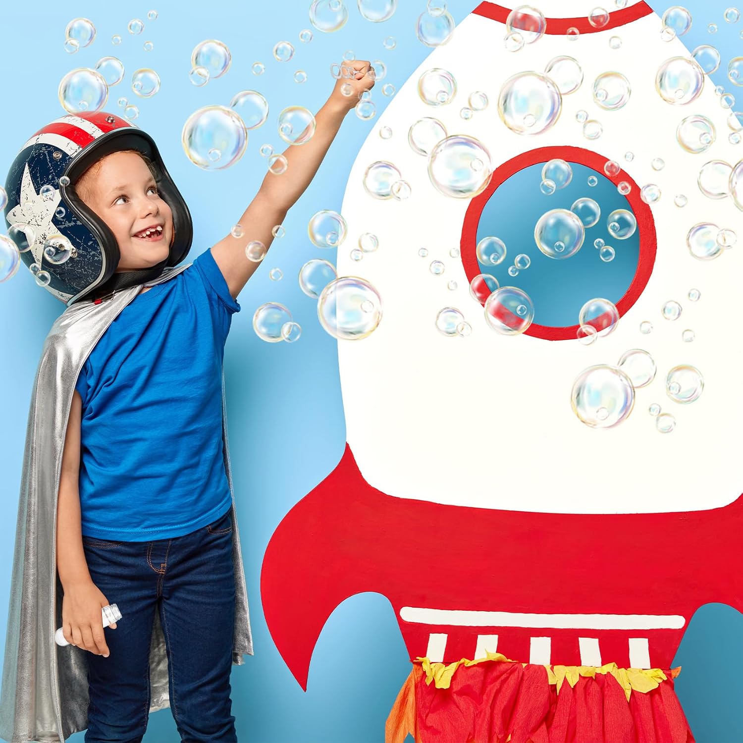 JOYYPOP 24 Pack Mini Bubble Wands for Kids Space Party Favors Astronaut Bubble Wands Summer Gifts for Boys Girls Space Theme Birthday Party