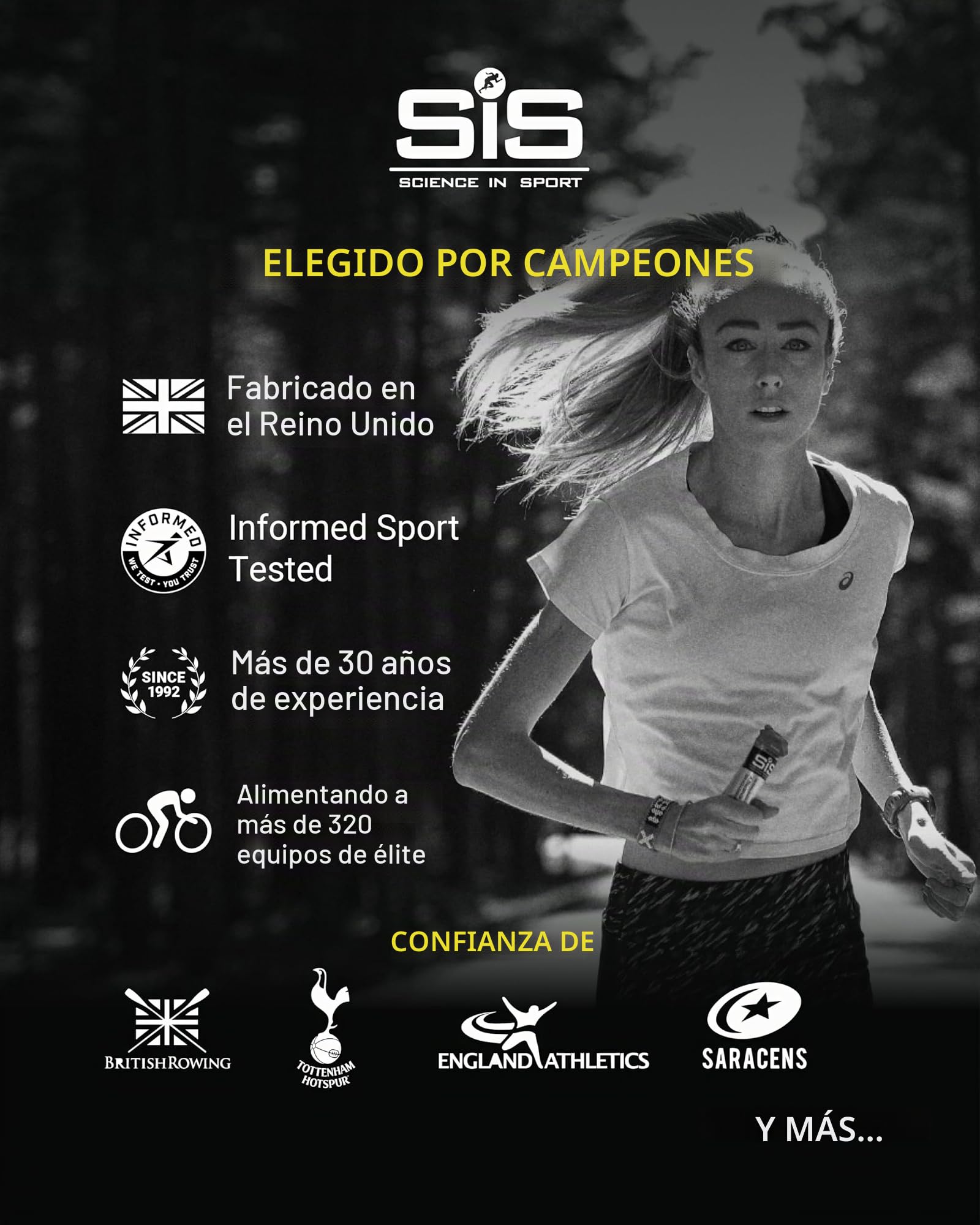 Science in Sport BETA Fuel + Electrolyte Gel – frambuesa y limón | 40g carbohidratos, 200mg sodio – ideal para resistencia e hidratación (paquete de 30)