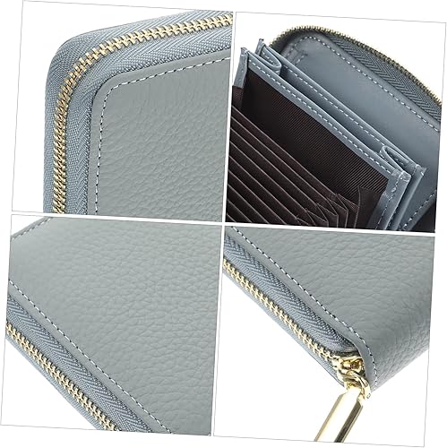 Miniatura 2 de 5 unids monedero para hombre monedero monedero monedero cambio monedero bolsa Carteras para hombres de cuero original billeteras de cuero original