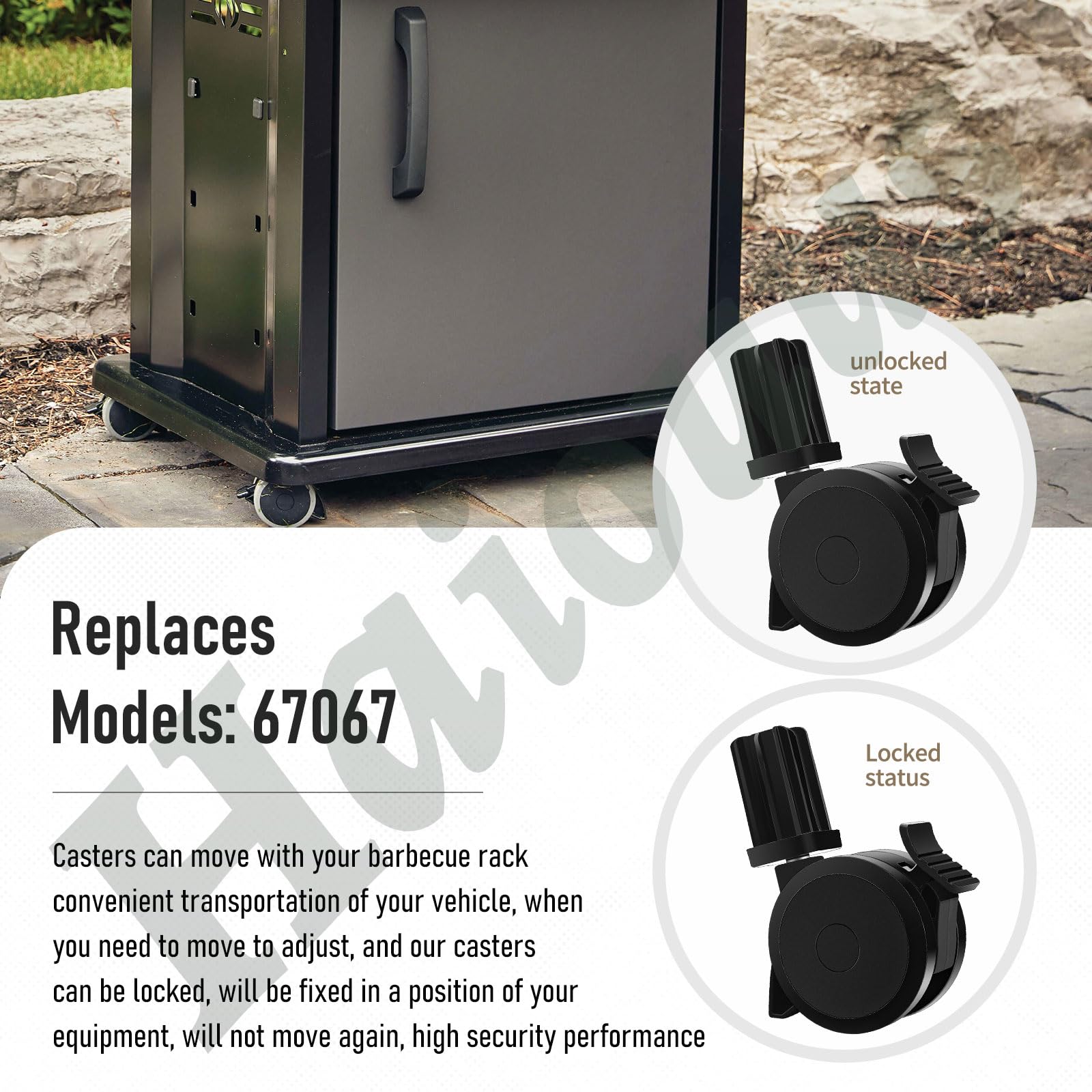 4x Feststellrollen Für Weber Gasgrills – Kompatibel Mit Spirit, Genesis & Summit (2007–2019), Inkl. Einsatz