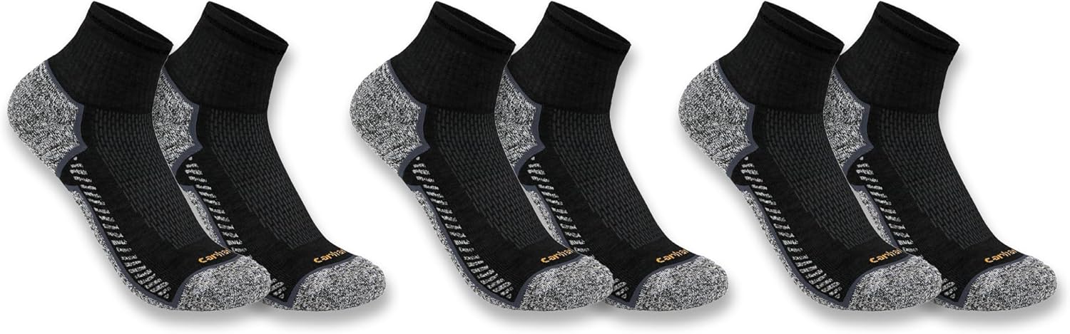 Carhartt Men's Force Midweight Sock 3 Pack