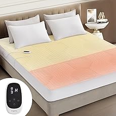 Serta Waterproof Heated Mattress Pad - Electric Bed Warmer with 10 Heat Settings, Auto Shut Off Timer, ETL Certified Electric Mattress Pad, Elastic Deep Pocket, Machine Washable, White Full