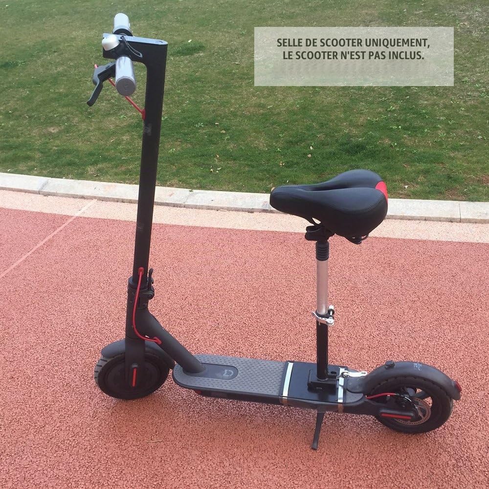 Lixada Selle Compatible avec Xiaomi Mijia M365 Scooter Électrique, Pliable Hauteur Réglable Absorbant la Chaise Pliante de Siège