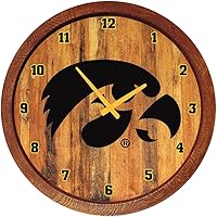 Vista 216 de The Fan-Brand NCAA Oklahoma Sooners: Faux Barrel Top Wall Clock Sports Team Bar Sign Décor - Home Man Cave, Party Decoration - Made On Demand
