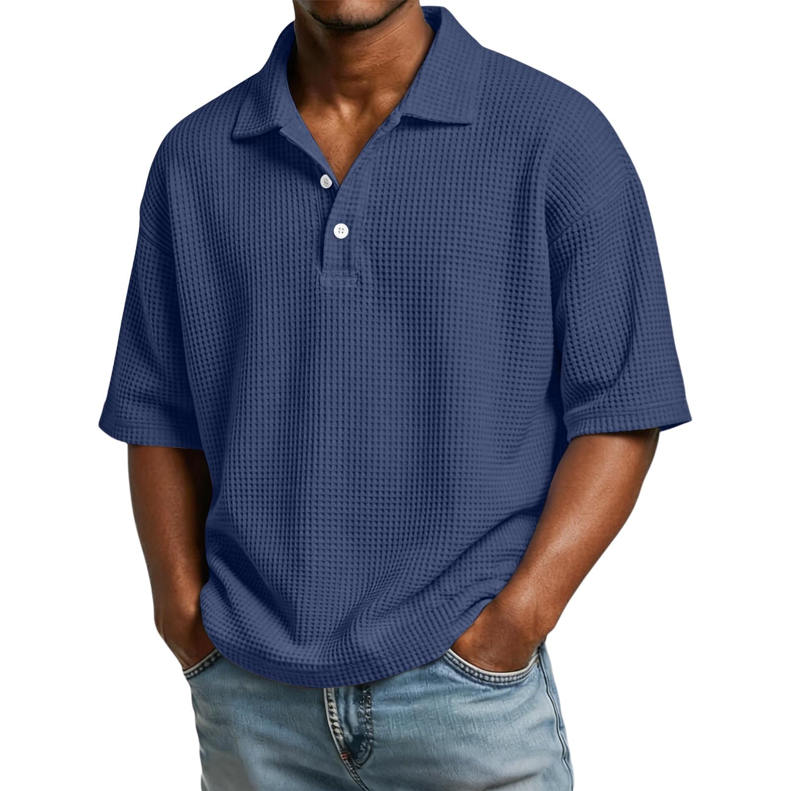 Polo Hombre Manga Corta Trabajo Deportivo Fincut Casual Polos para Hombre Moda Gym Running Slim Fit Camiseta