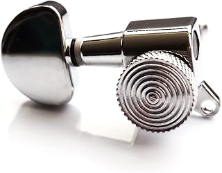 Guitar Anatomy 3-a-side Locking Tuners for Les Paul, SG, Acoustic, PRS â€“ GA-SP0303 Machine Heads | Guitar Anatomy - Chrome