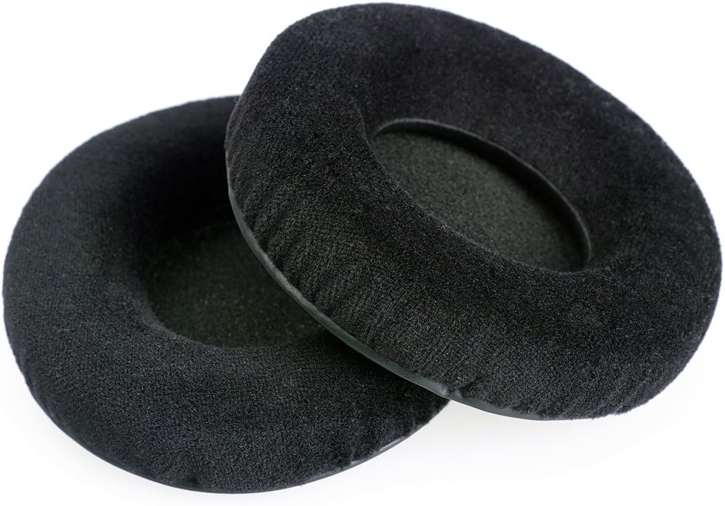 WEWOM 2 replacement ear cushions for Pioneer HDJ-1000, HDJ-1500, HDJ-2000 und Technics RP-DH 1200 headphones, velvet