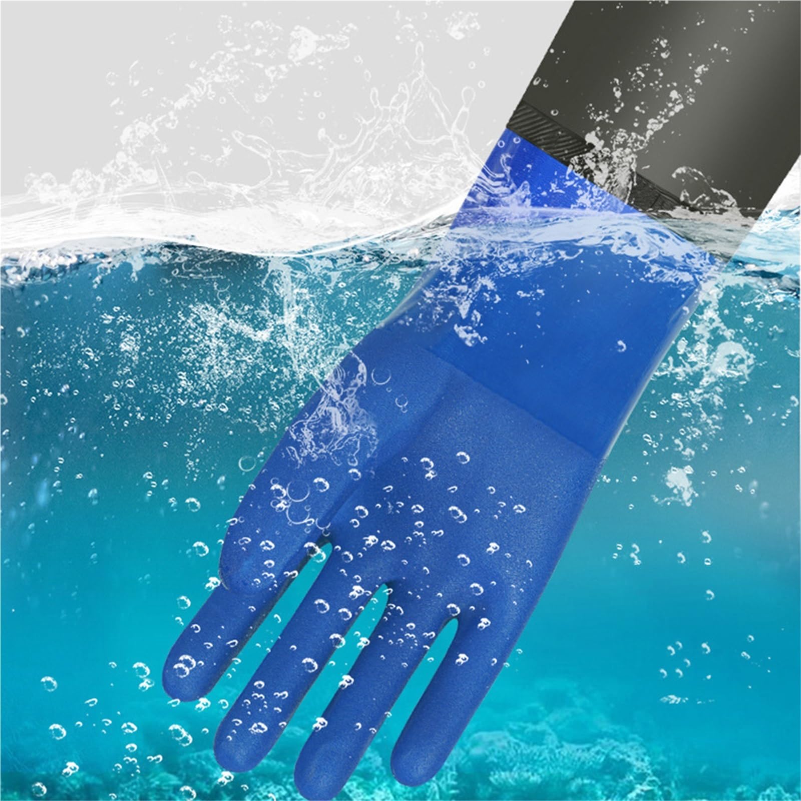 Guantes Jardineria Guantes impermeables de protección laboral, guantes alargados y gruesos, antideslizantes, resistentes al desgaste, de manga larga, for jardinería, pintura for el hogar