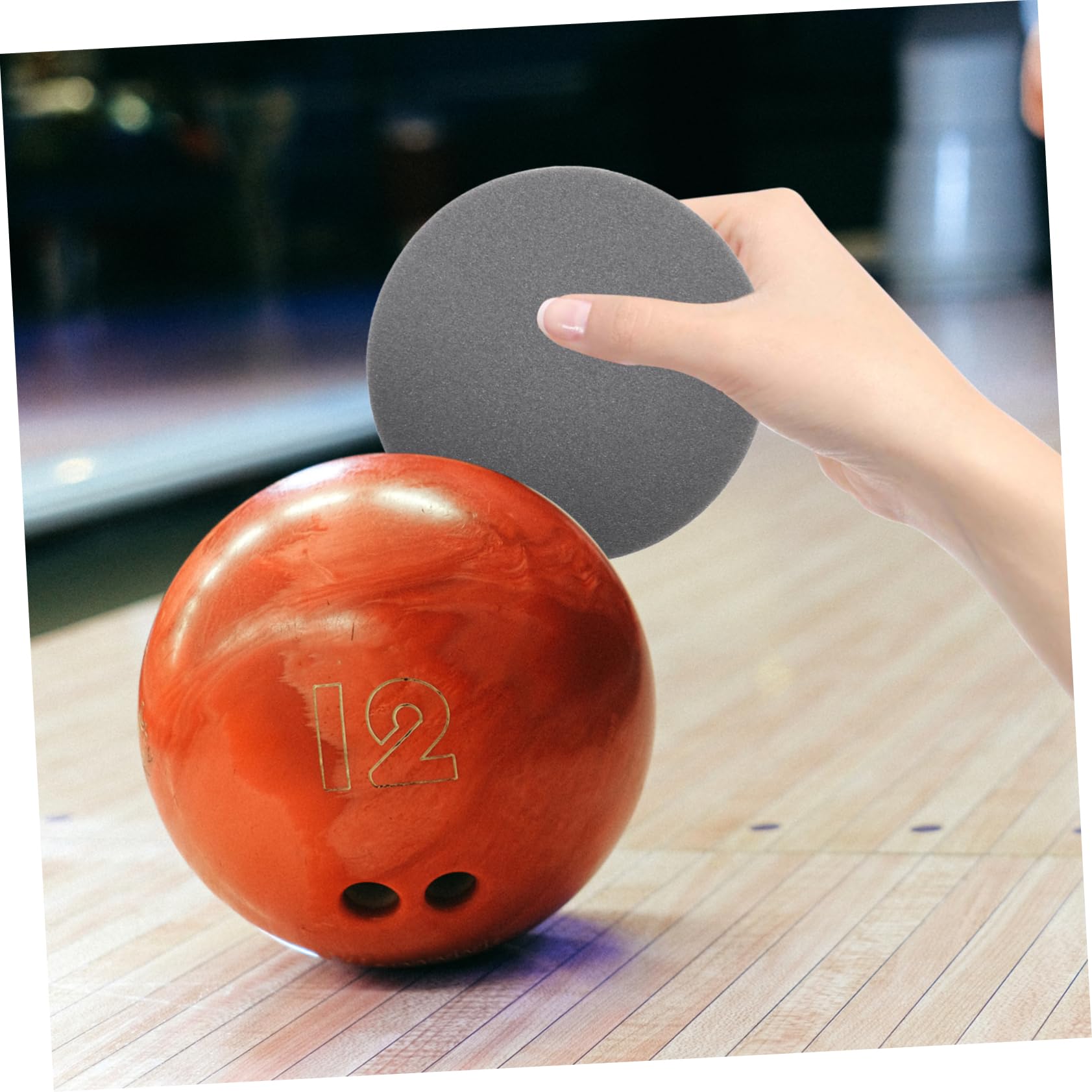 DOITOOL 30piezas Pads De Pulido Para Bolas De Bowling Accesorios De Limpieza Multiusos Material De Esponja Lija Para Mantenimiento De Bowling