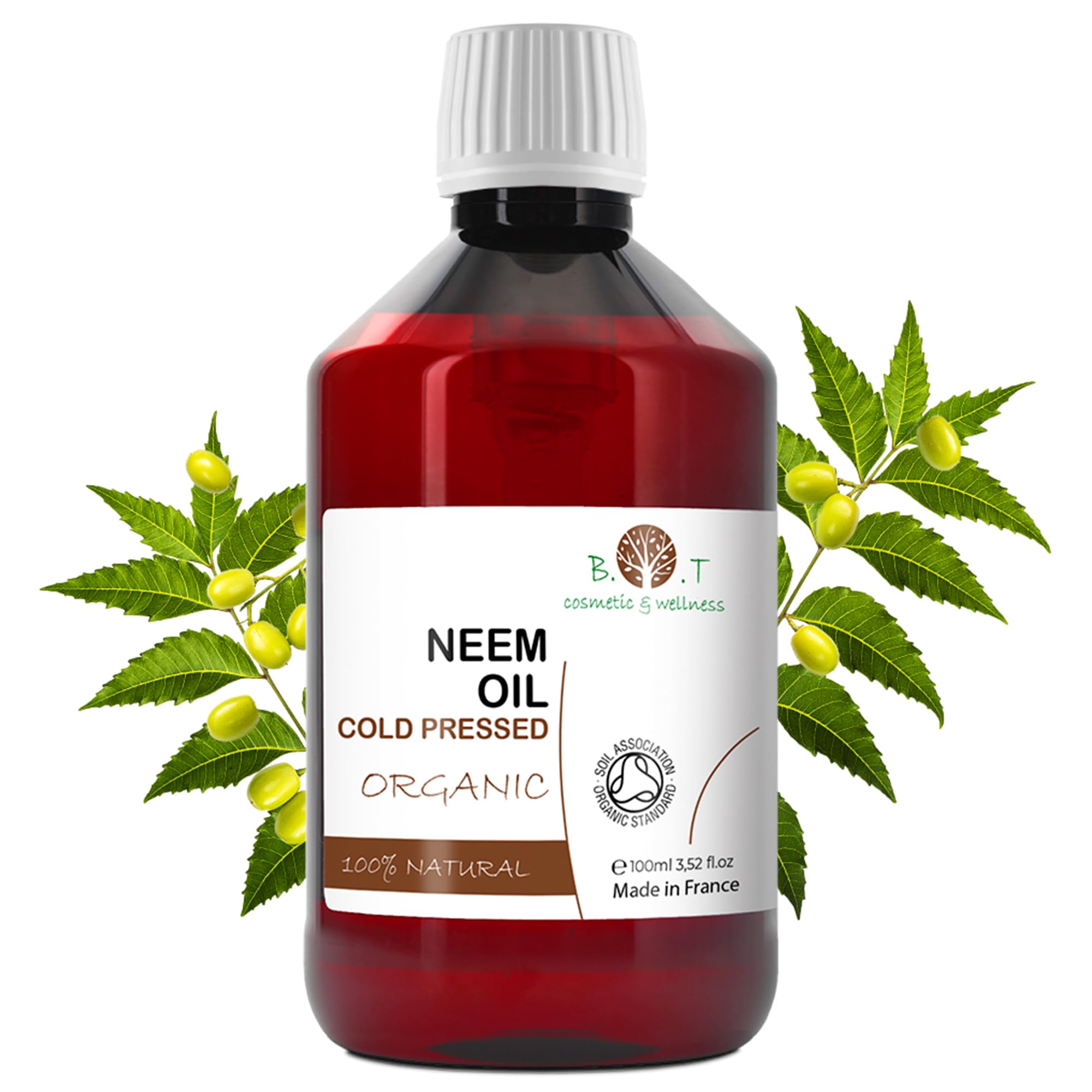 Organiczny olejek z miodli indyjskiej – 100% czysty i naturalny, do prac ogrodowych, pielęgnacji zwierząt i skóry – środek odstraszający owady, do leczenia trądziku i wielu innych – tłoczony na zimno