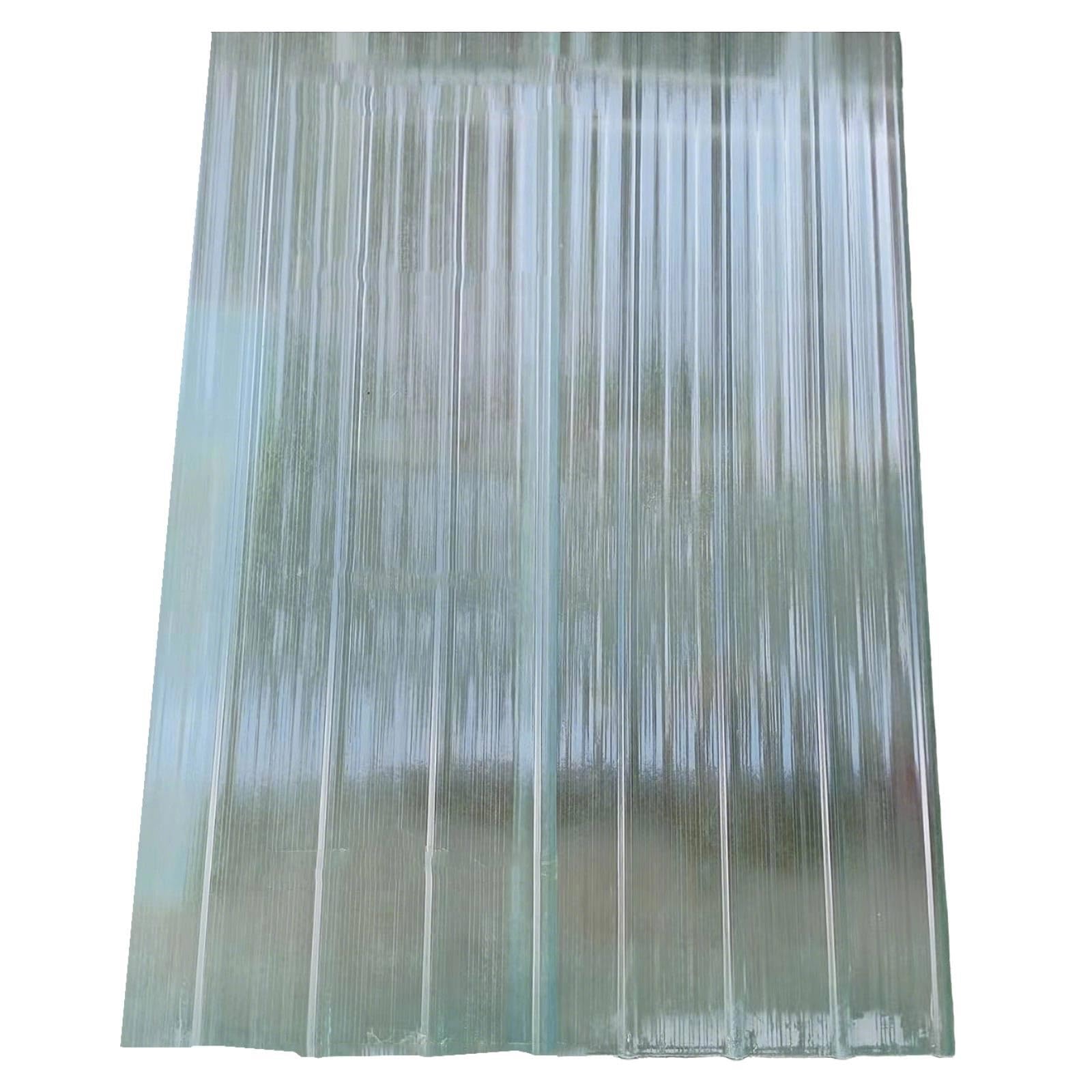 2.0 mm Tôle Ondulée Panneaux de Toiture Transparentes Tôle de Toit Serre Feuille de Toit Sunshine Facile à Plier et à Couper pour Serre Carport(Clear(3 Piece))