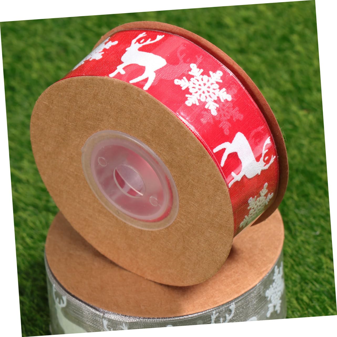 5 Pz nastro per decorazioni natalizie nastro trasparente nastro nastro natalizio per albero nastri rossi per confezioni addobbi natalizi natale decorazioni rosso