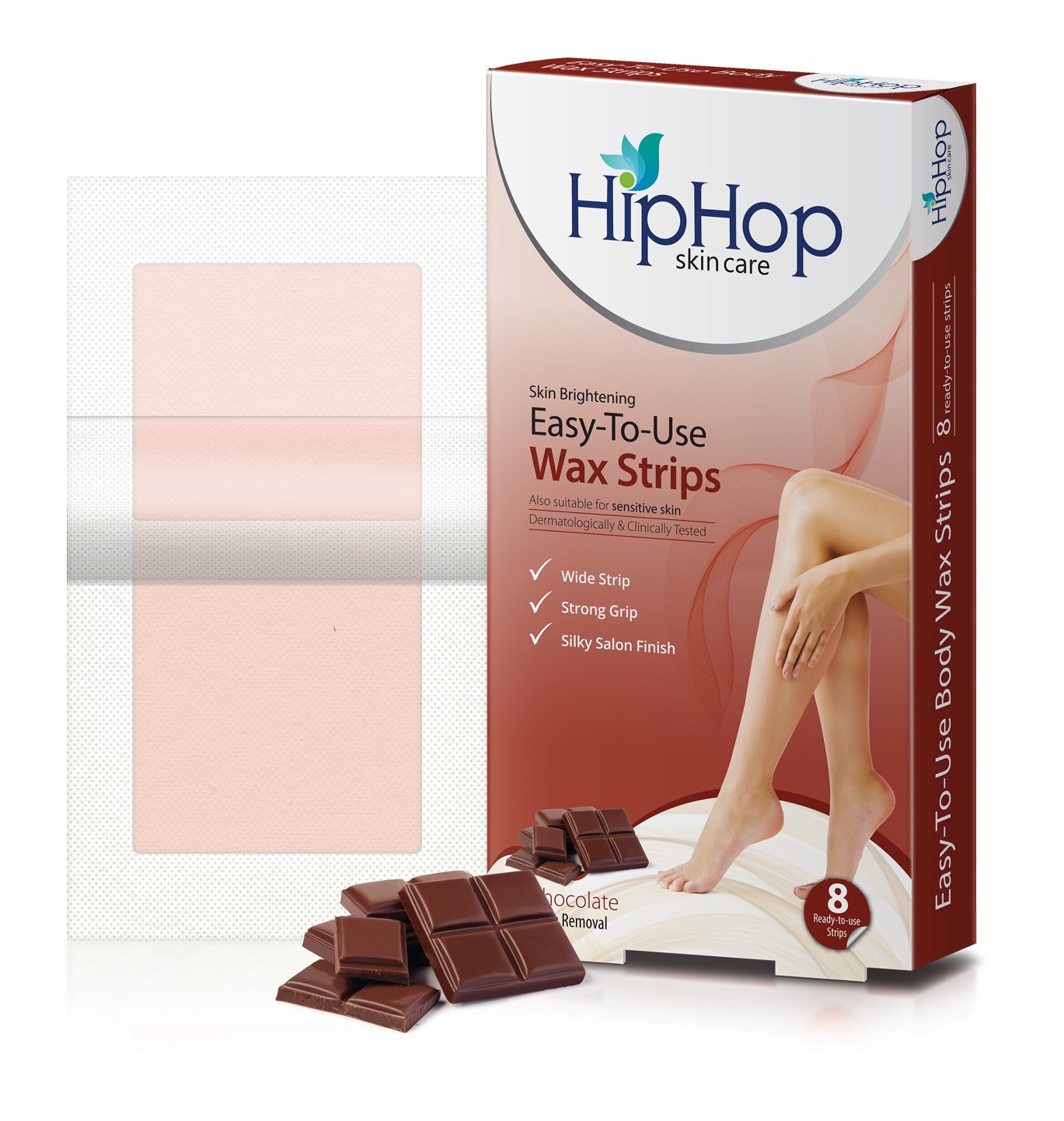 HipHop Skincare Chocolate Body Wax Strips with Argan Oil (16 Strips) - Image 3 thumbnail