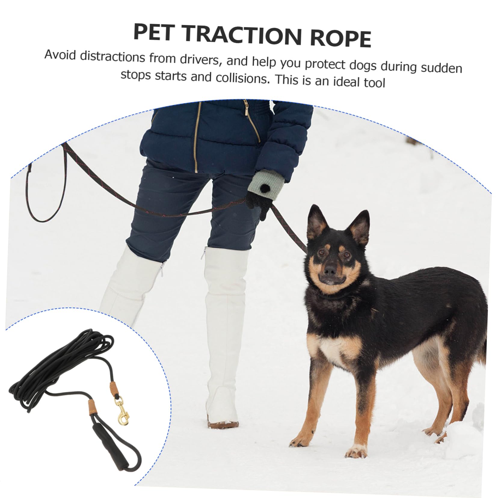ifundom Correa De Tracción para Mascotas 10m Nylon Resistente Paseo y Entrenamiento