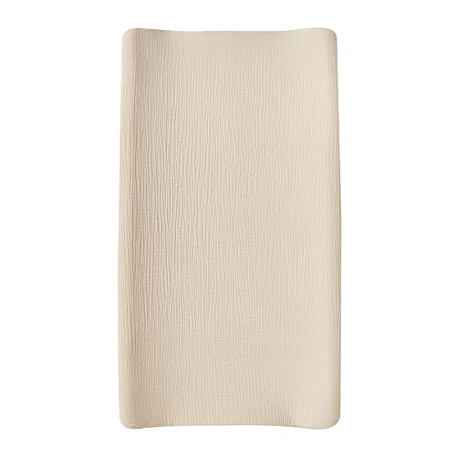 Miniatura 8 de Funda de muselina para cambiador, ultra suave, transpirable, para cambiador de pañales para bebés, niños y niñas, sábanas ajustables neutrales para
