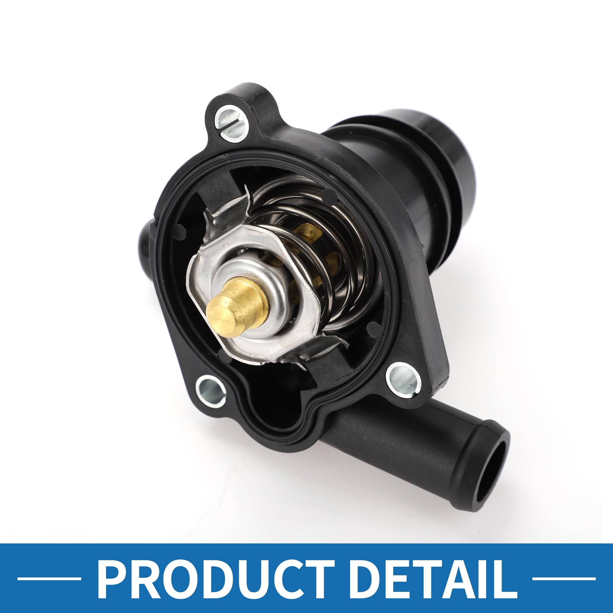A ABSOPRO Termostato N.55593034 Per Chevrolet Cruze 11-16 1pc | Per Buick Encore 13-17,Per Chevrolet Sonic 12-17,Per Chevrolet Trax 13-17, OE 55593034, Nero, Plastica, Regola Flusso Acqua