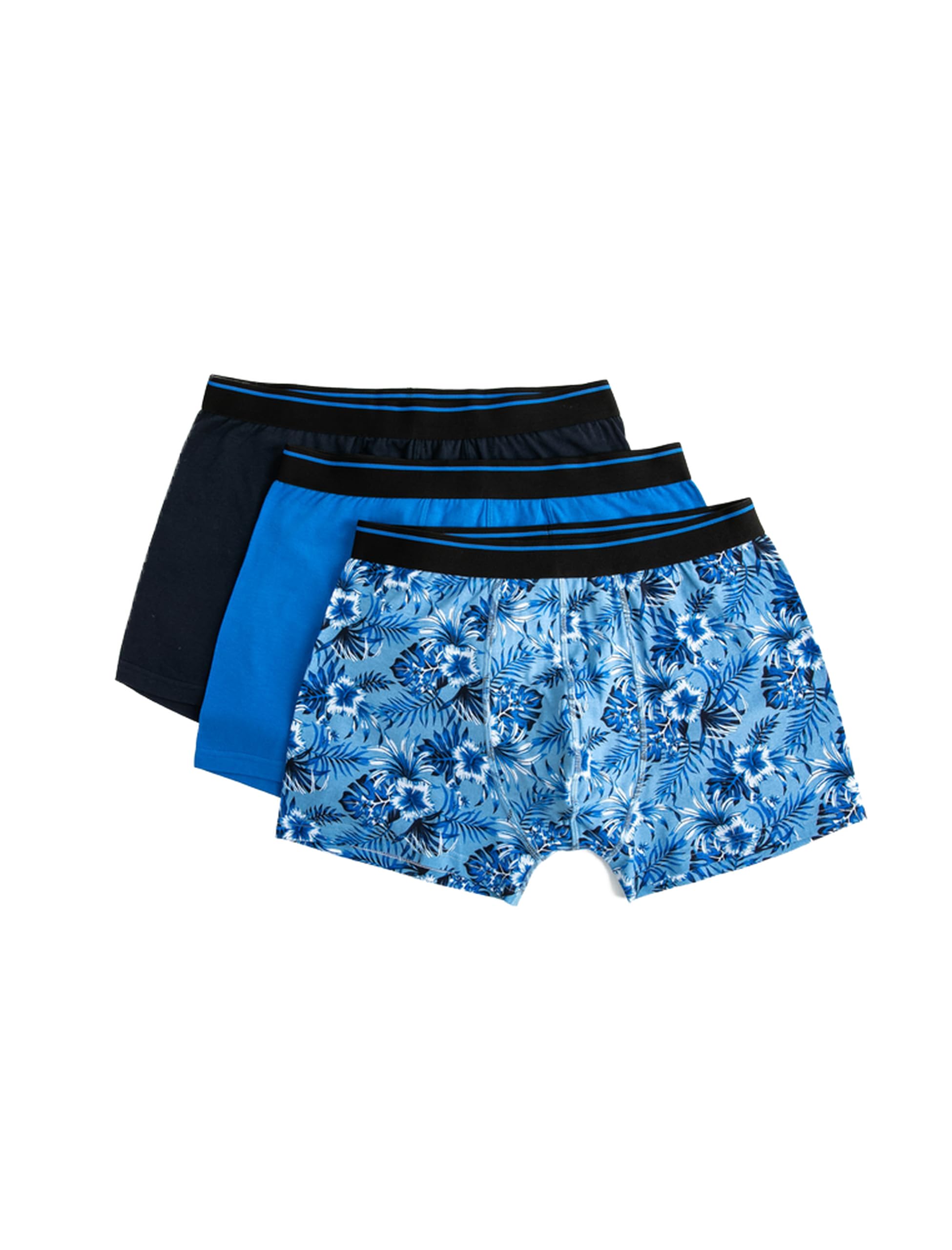 3-Pack Floral Printed Multicolor Boxer Set