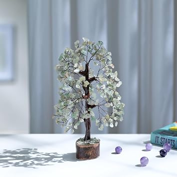 PYOR Green Jade, Gem Tree, Jade Stone Bonsai Tree of Life Decor, Reiki Gifts, Home Decor Gift, Jade Chakra Stone, Crystal Gifts, Green Crystal, Feng Shui, Meditation Stones
