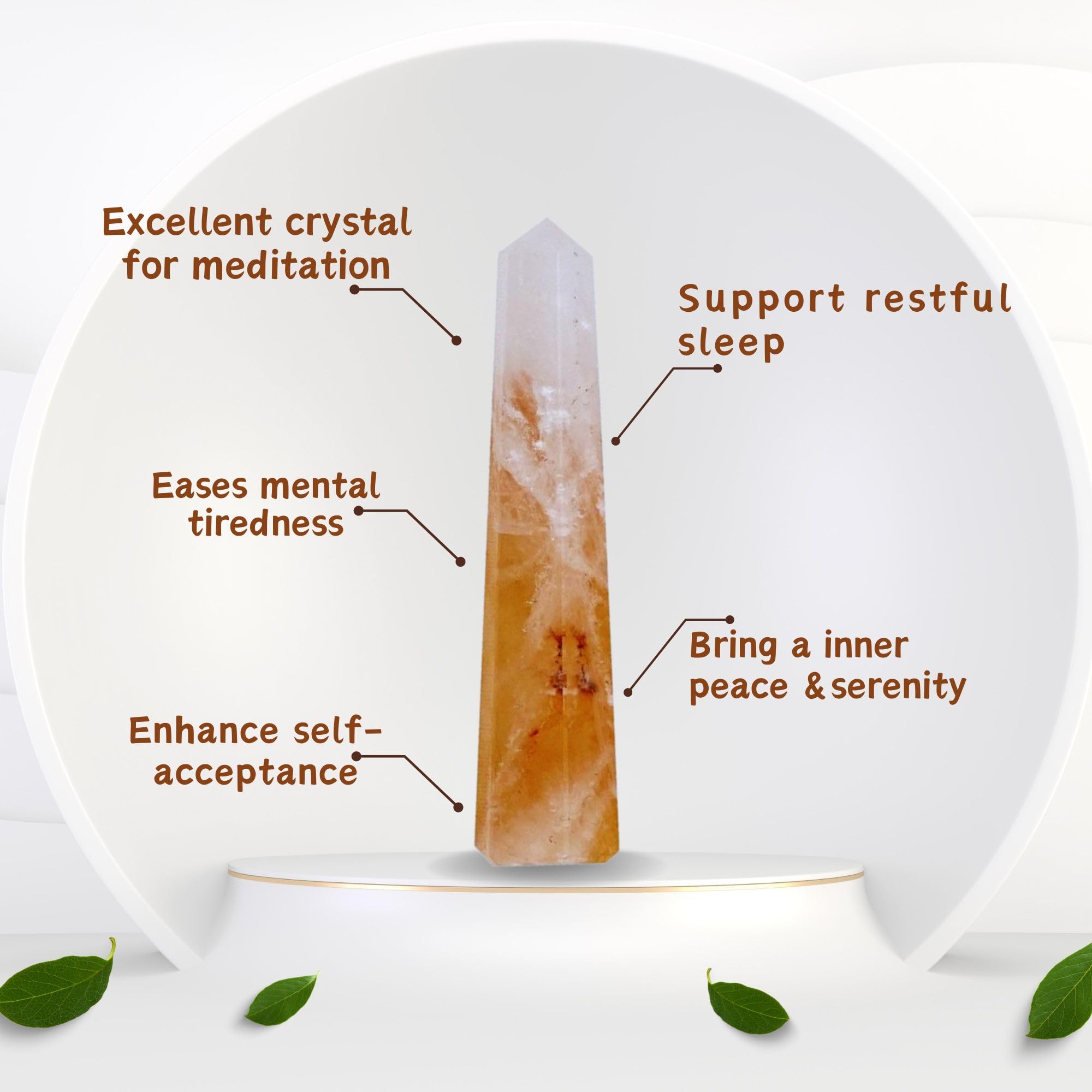 Jet Crystal Quartz with Lithium Obelisk Tower 3.5–4 Inch Natural Healing Stone Point for Reiki, Meditation, Chakra Balancing & Home Decor
