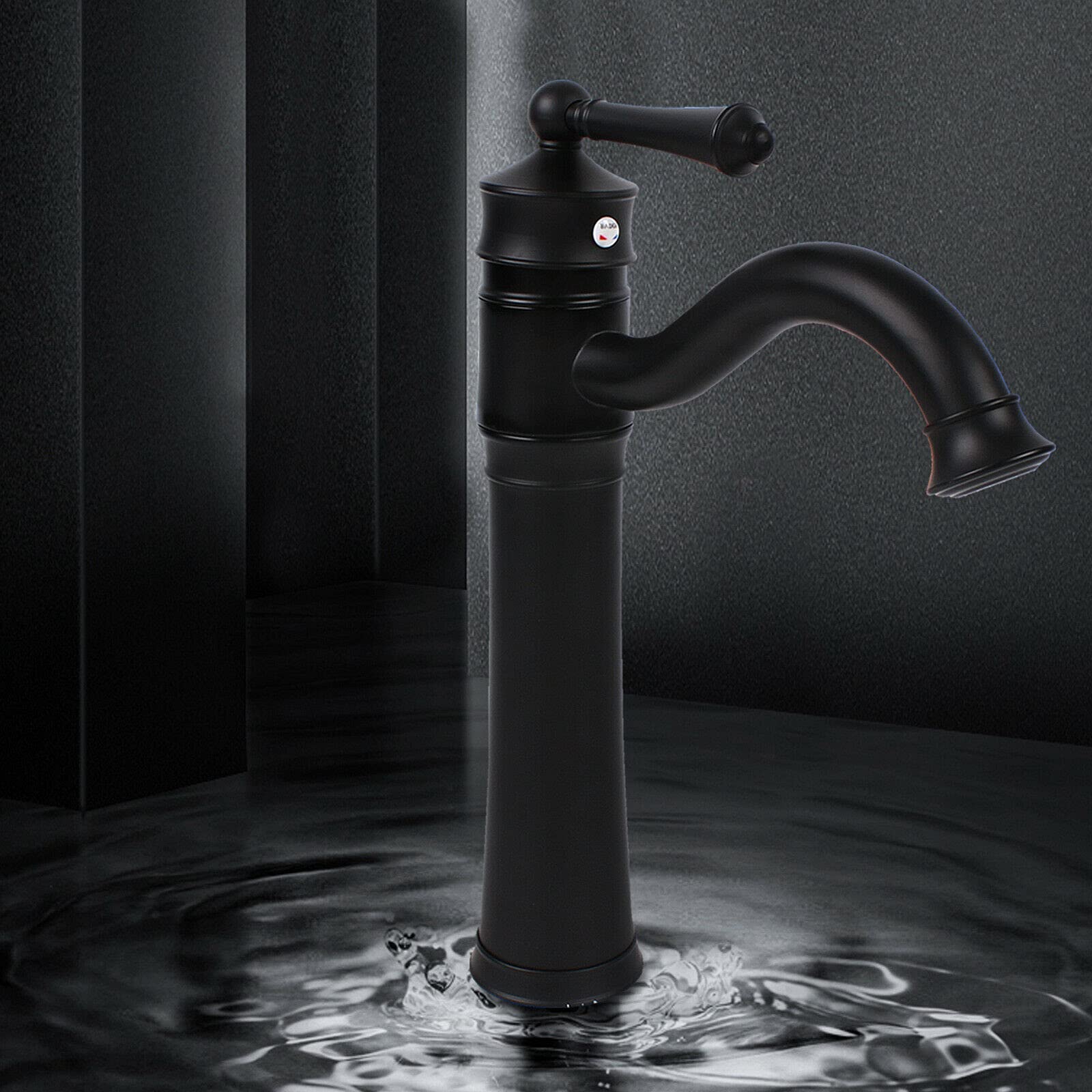 Grifo de baño vintage retro 360° grifo mezclador cocina baño grifo lavadero grifo para lavabo retro negro