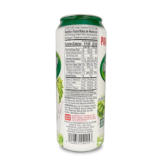 Parrot Brand Canned Soursop Juice Drink With Pulp 16.4 fl. oz.(Pack of 12)