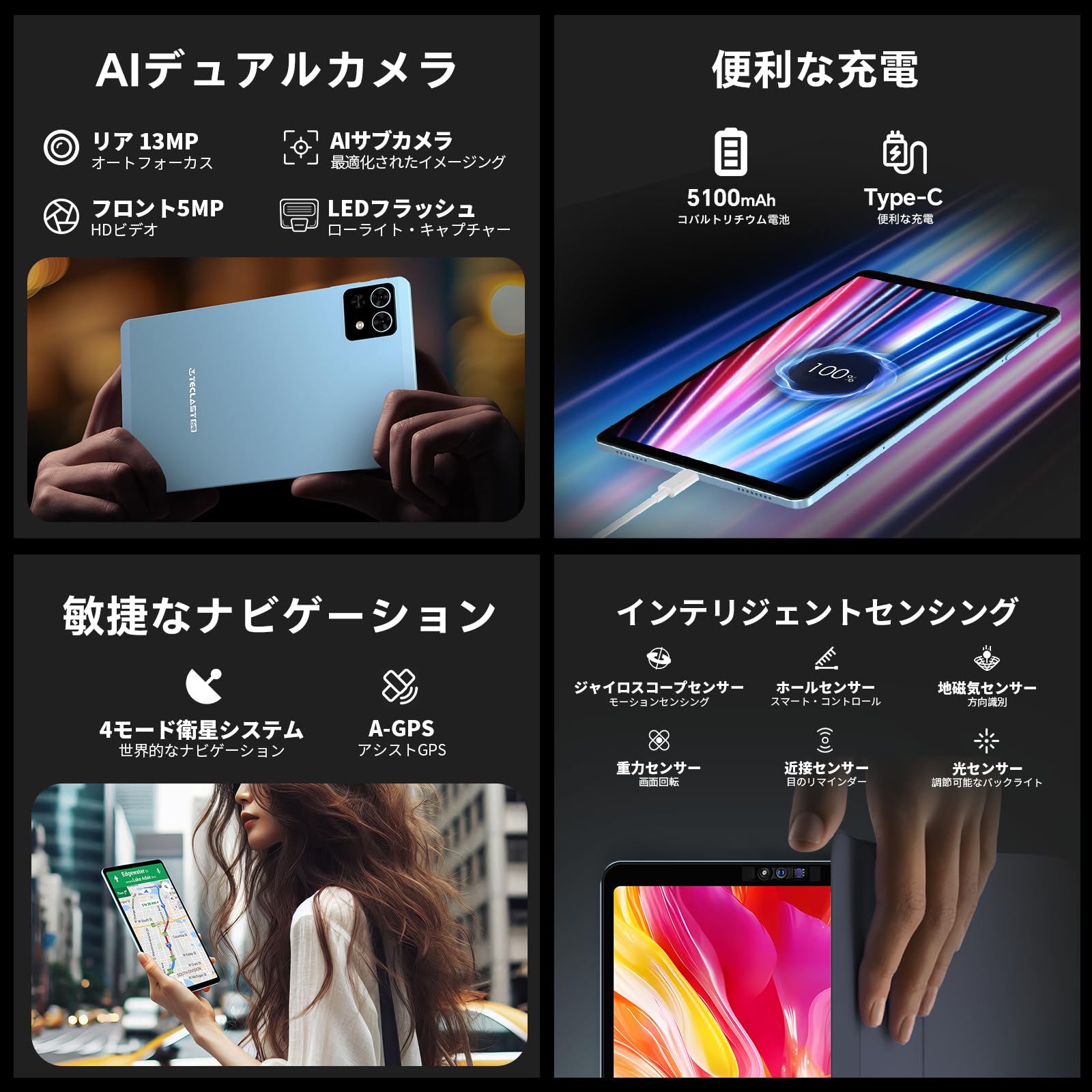 Amazon.co.jp: タブレット 8インチ TECLAST T50 Mini Helio G99 