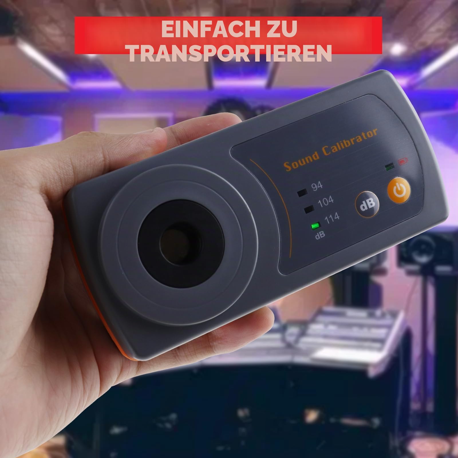 Klang Meter Dezibel Niveau Kalibrator Kalibrierung 114dB / 94dB / 104dB Kalibrierung Niveau Für Klang Niveau Meter Messung Instrument