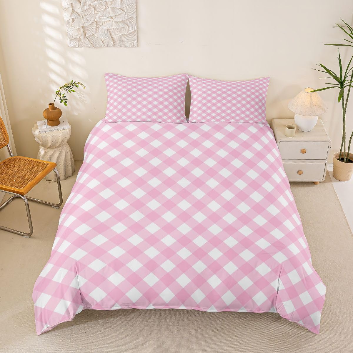 Housse de couette à carreaux Manfei pour renouveler votre déco de lit