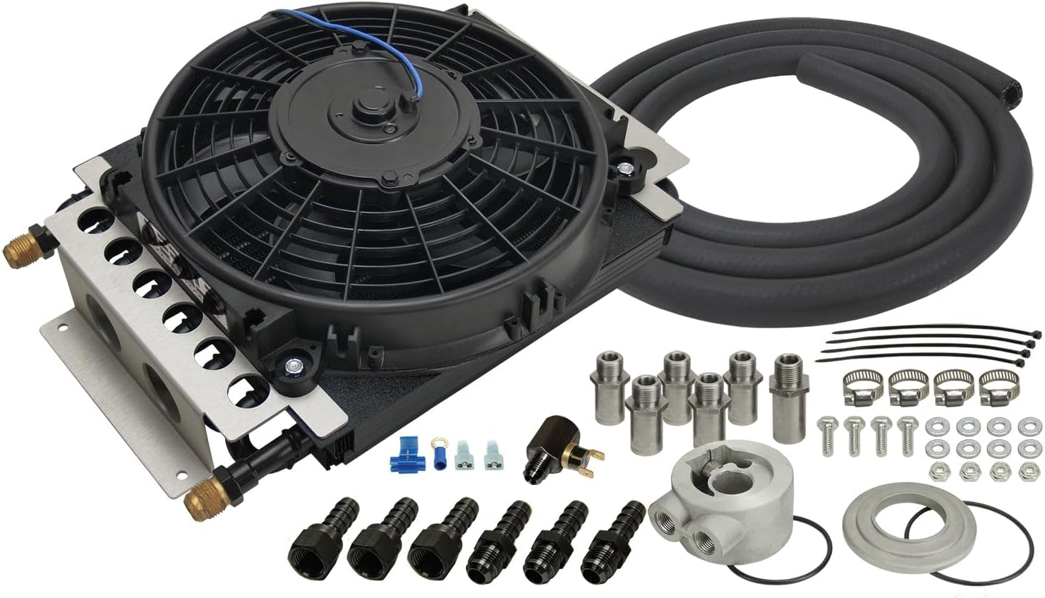 Derale 15500 Electra-Cool Remote Cooler , Black