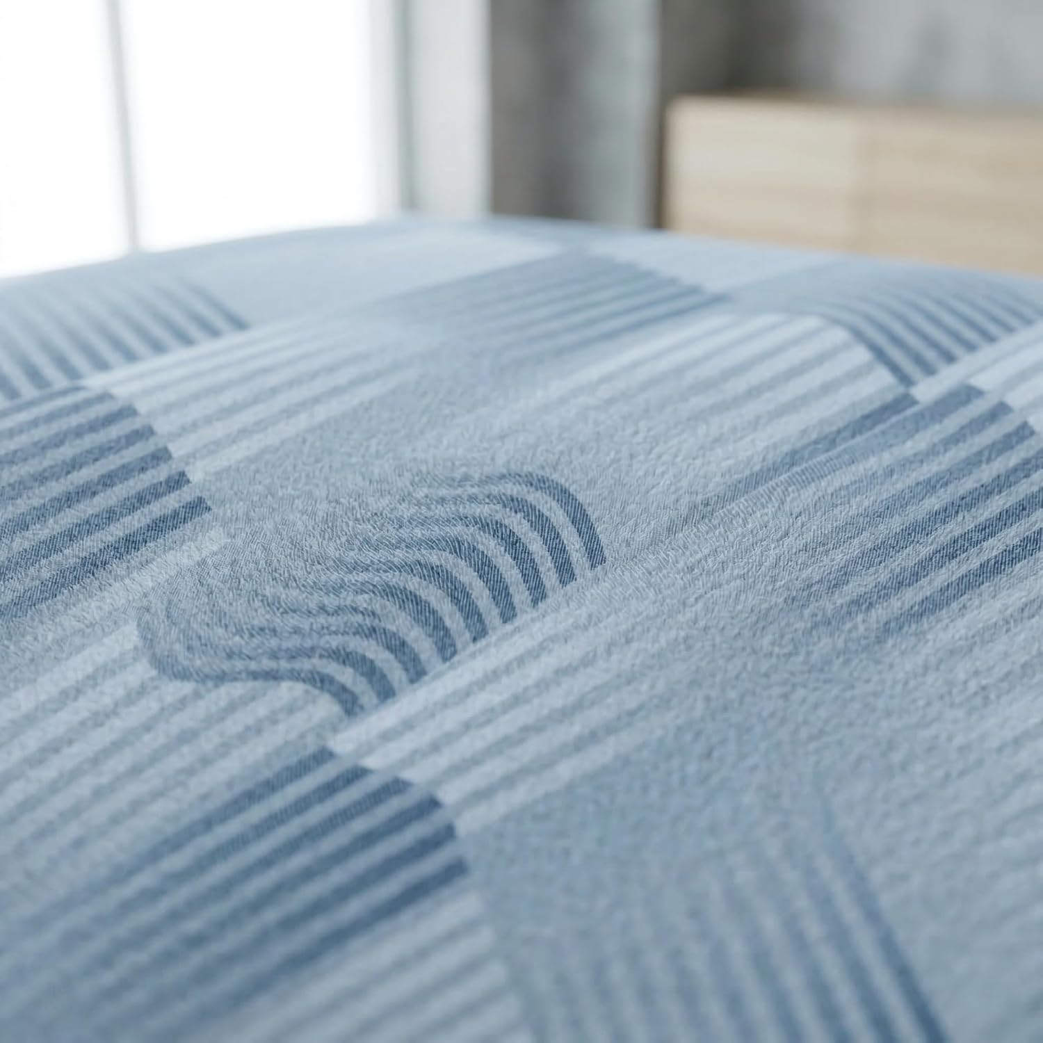 Striped Queen Sheet Set, Ultra Soft Double Brushed Microfiber Bed Sheets, Deep Pocket, Breathable, Wrinkle Resistant, Easy Care, 4PC, Queen Size