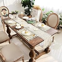 Vista 7 de Amosfun Tapete de mesa de macramé estilo occidental bohemio para decoración de mesa de boda (9.4 x 15.7 in), 2