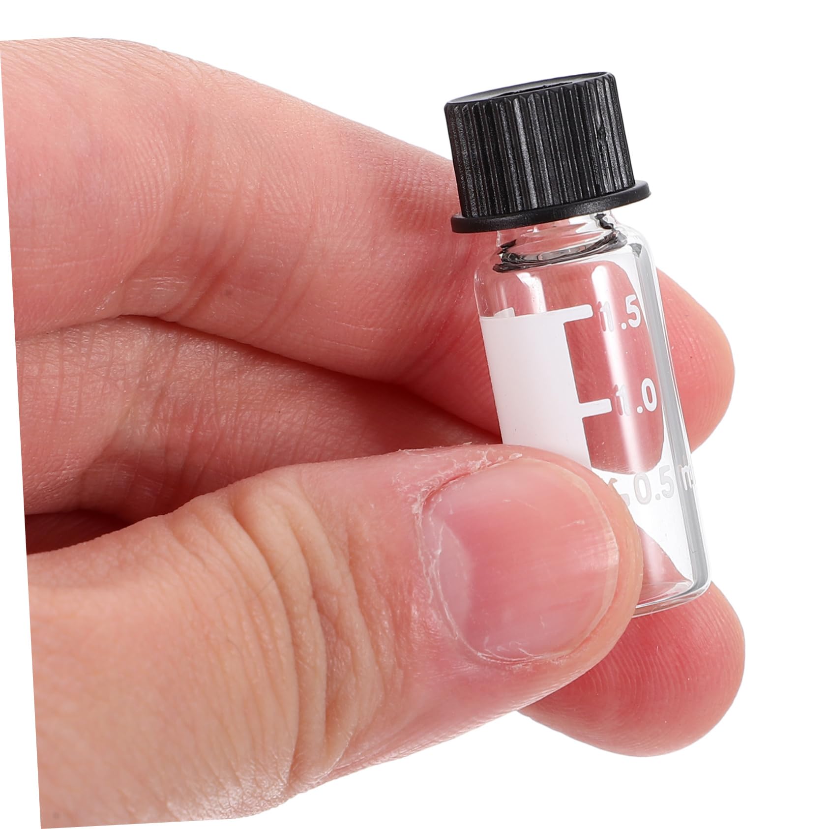 PRETYZOOM Material Sintético de Vidrio 100 Botellas de 2 Ml Boca Roscada 8-425 Buen Sellado para Laboratorio y Farmacia para Muestras Líquidas