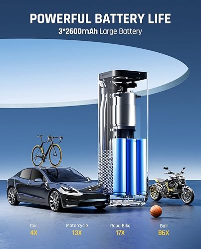 Miniatura 3 de Fanttik Inflador de neumáticos X8 APEX amarillo y Fanttik T8 1300 Amp Jump Starter