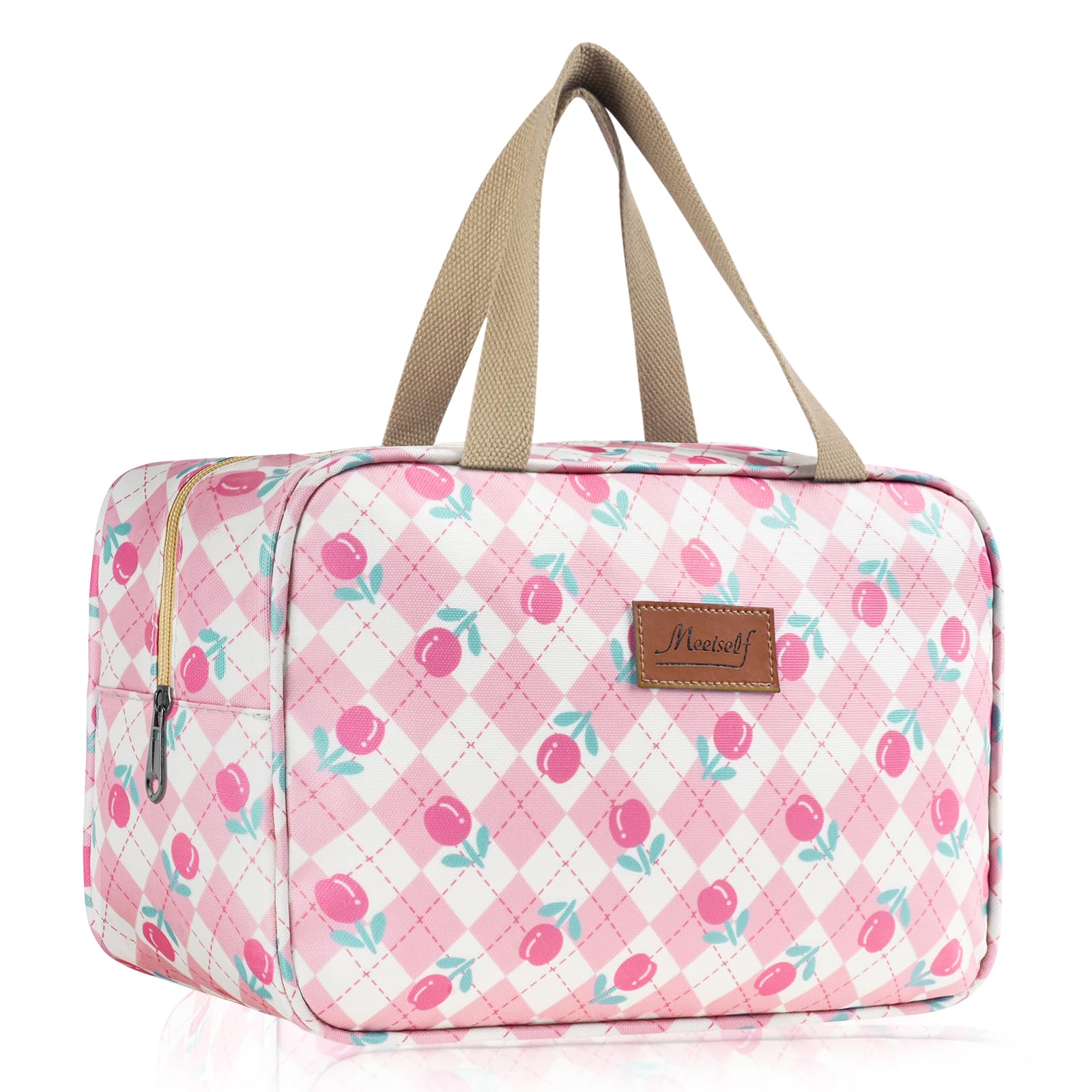 Aucuu Toiletry Bag, Large Full Size Toiletry Bag, Travel Hand-Held Make up Wash Bags, Portable Waterproof Toile-Try Kit, Bathroom Storage Case, Cosmetic Organizer for Travel, Camping for Women Girl — view 14